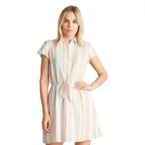 J. Crew Mercantile Rainbow Seersucker Dress Sz L